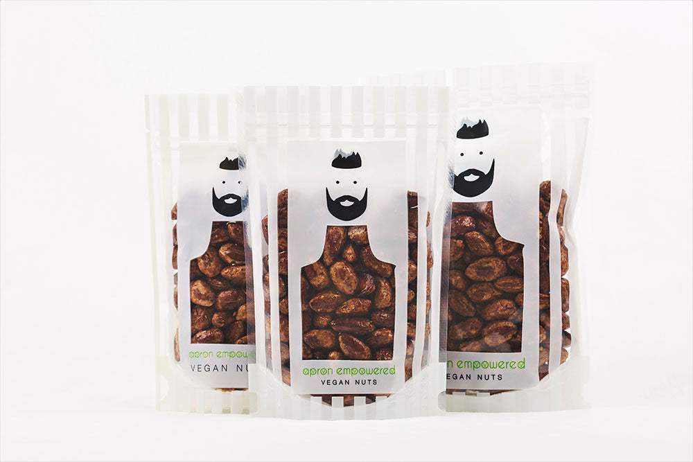 Small, Medium and Large Pack of Caramelized Almonds