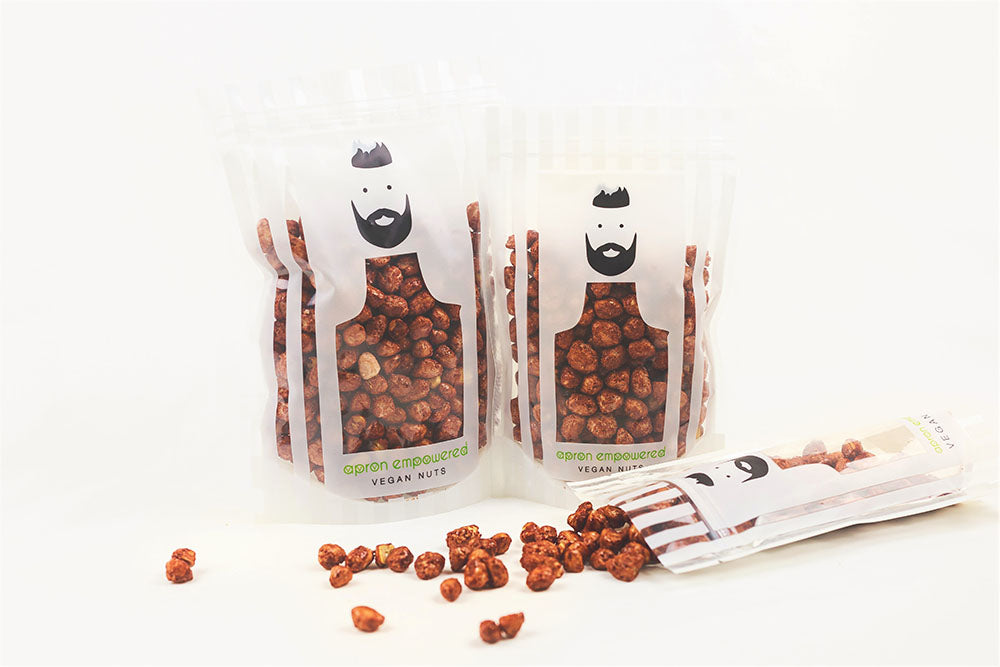 Small, Medium and Large Pack of Caramelized Peanuts