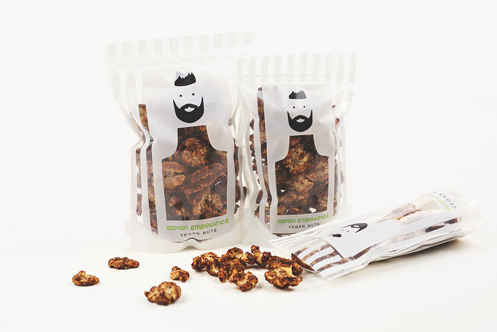 Small, Medium and Large Pack of Caramelized Walnuts