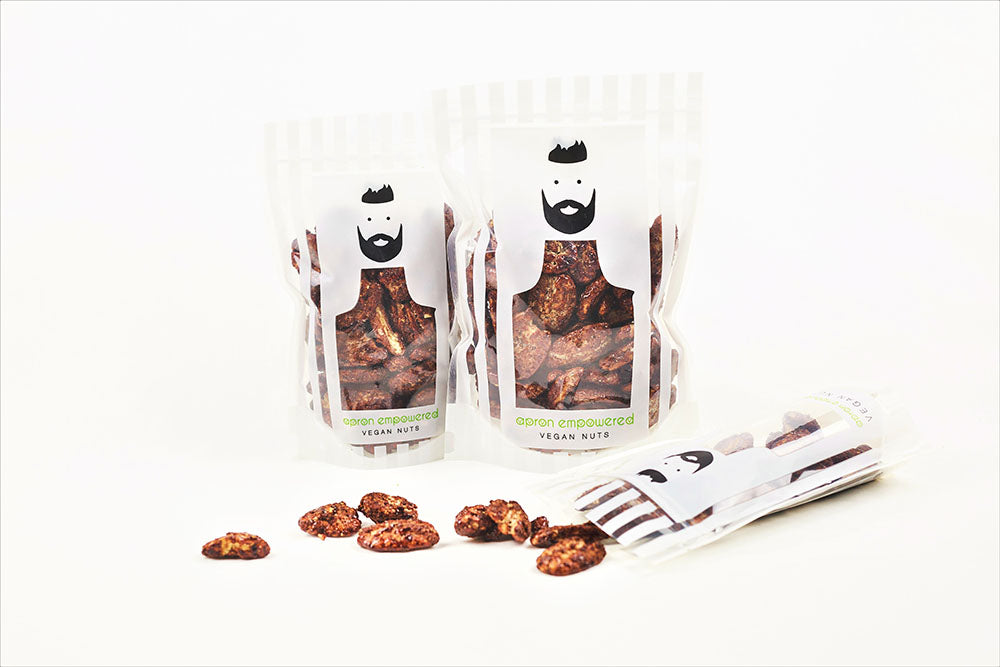Small, Medium and Large Pack of Caramelized Pecans